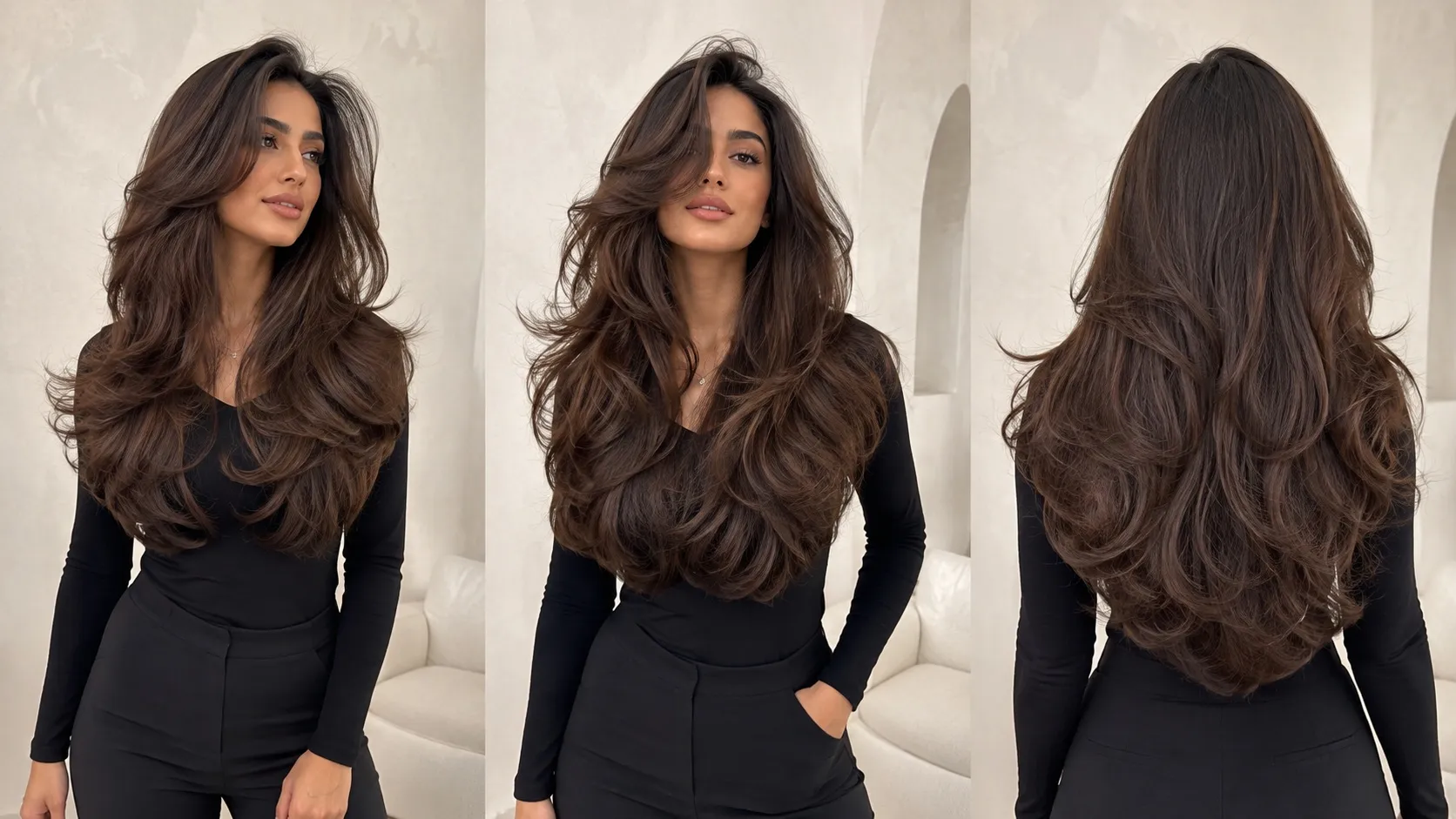 Mega volume layer haircut