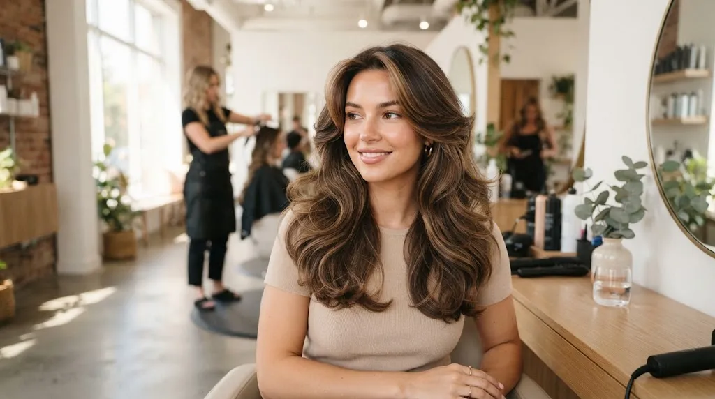 Professional hairstyling techniques for perfect hair volume and texture in a salon setting