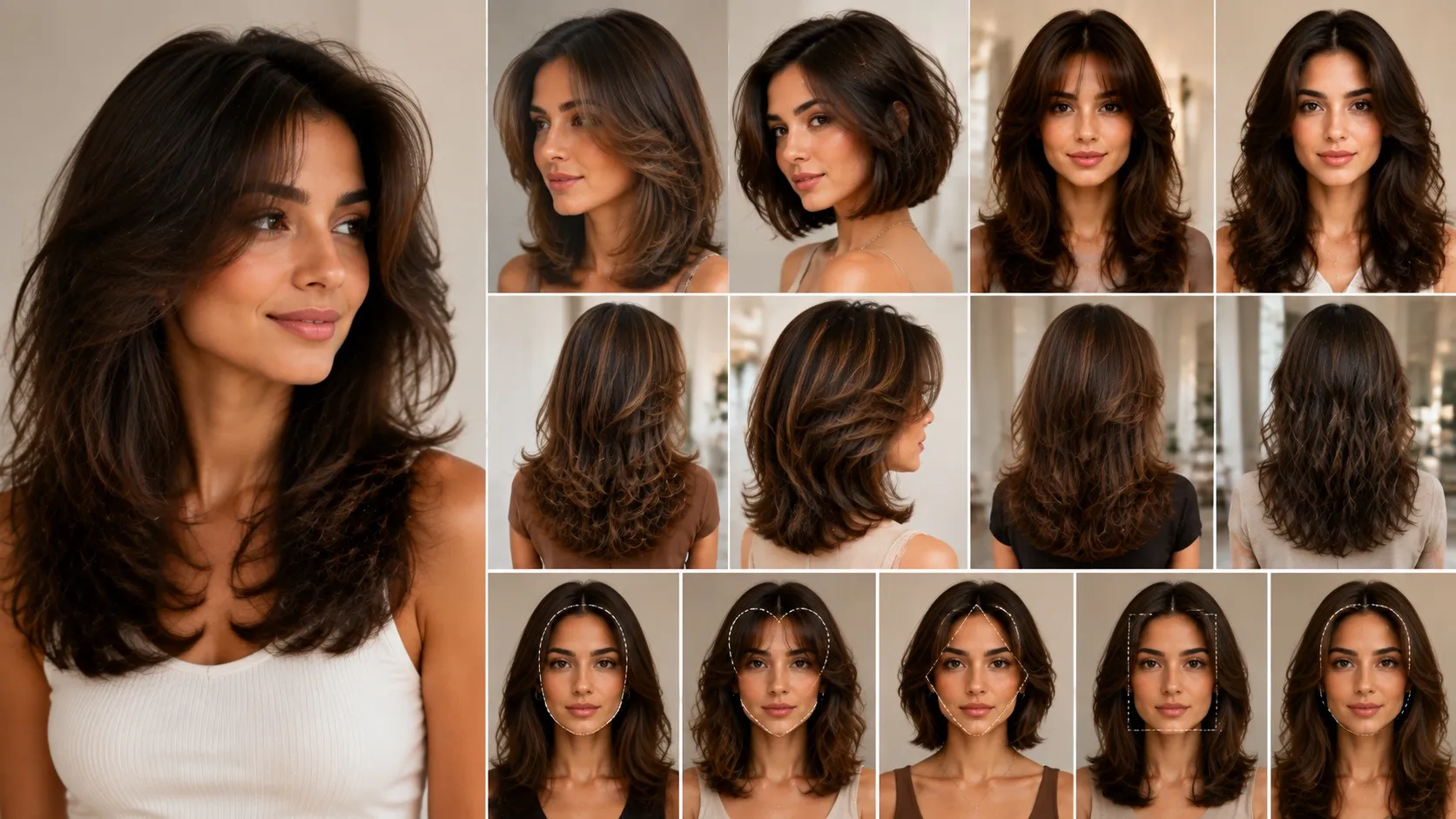 Stylist blow-drying a layered volume haircut for fuller, bouncier hair