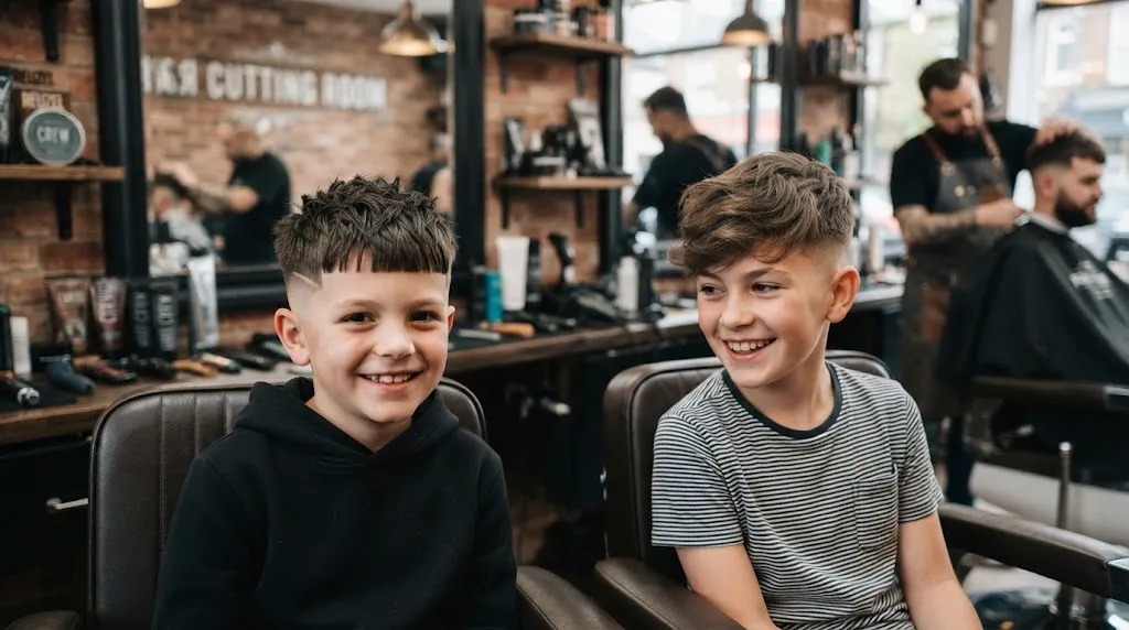 Modern boys haircut trends for 2026 showing clean skin fades and textured French crop styles